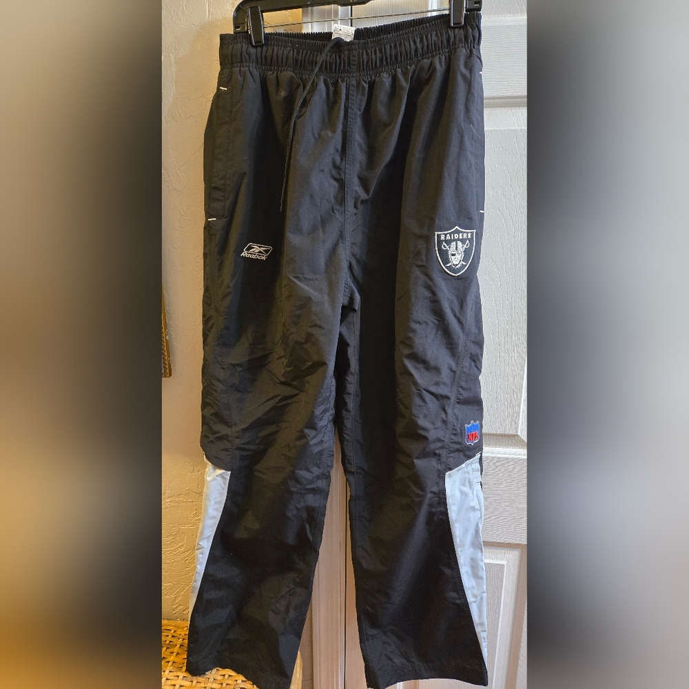 Reebok NFL Team Apparel Raiders Windbreaker Joggers